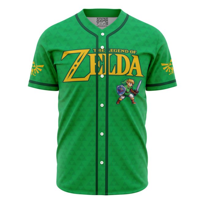 Legend Of Zelda Green Baseball Jersey – Custom Name & Number – Iconic Gamer Gear - Image 2
