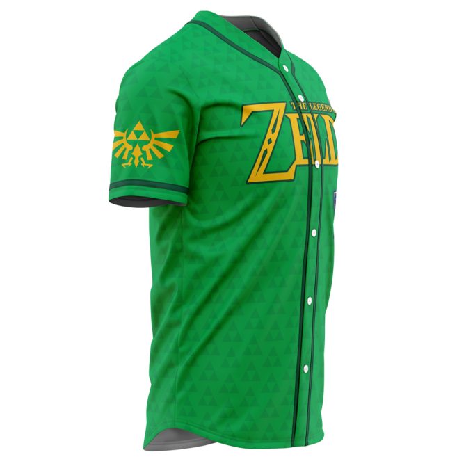 Legend Of Zelda Green Baseball Jersey – Custom Name & Number – Iconic Gamer Gear - Image 4