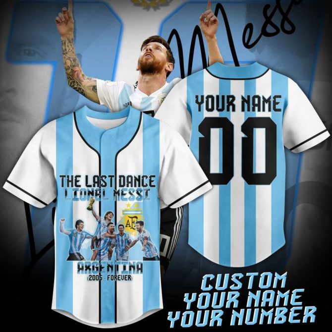 Custom Argentina Soccer Jersey - Personalize With Your Name & Number - Tribute To Iconic Player