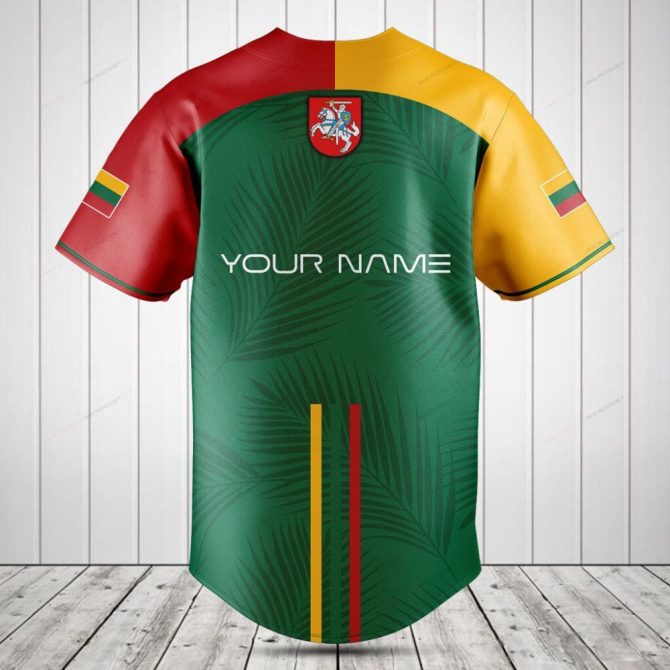 Lithuania Baseball Jersey - Stylish National Flag Design For Sports & Casual Wear - Image 2