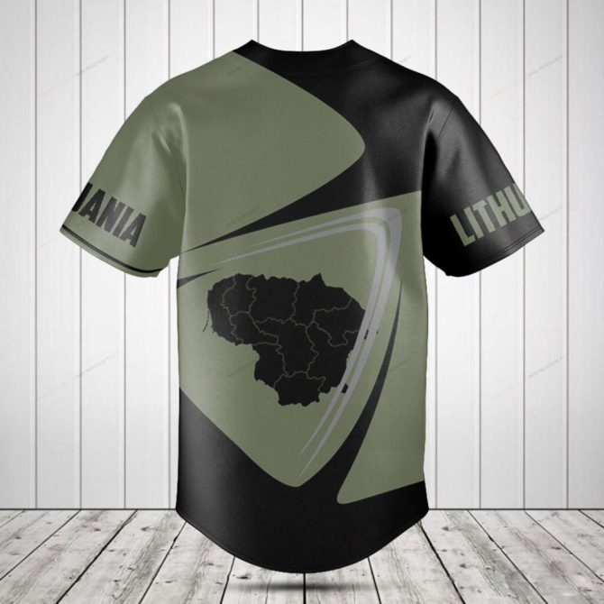 Custom Lithuania Baseball Jersey – Personalize Your Name & Number – Lightweight, Breathable Fabric - Image 2