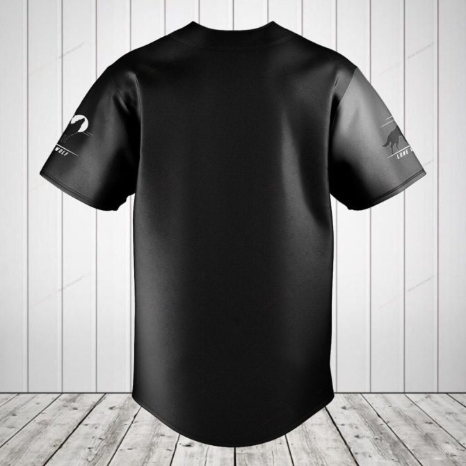 Custom Wolf Graphic Baseball Jersey – Personalized Name & Fierce Design – Unleash Your Wild Style! - Image 2
