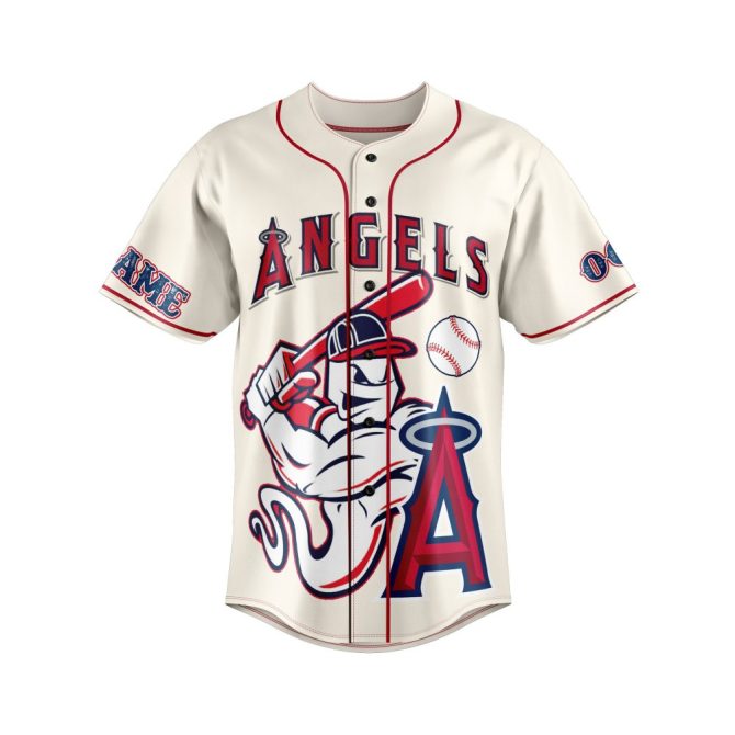 Custom Los Angeles Angels Baseball Jersey – Personalize With Name & Number - Image 2