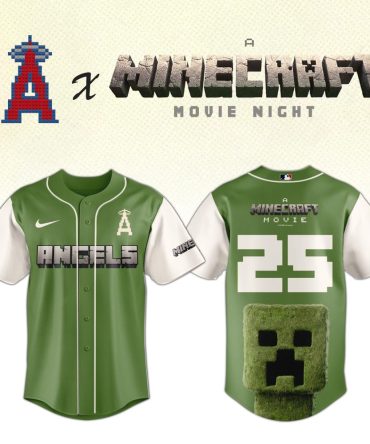 Minecraft X Angels Limited Edition Jersey - Perfect For Movie Night Fans!