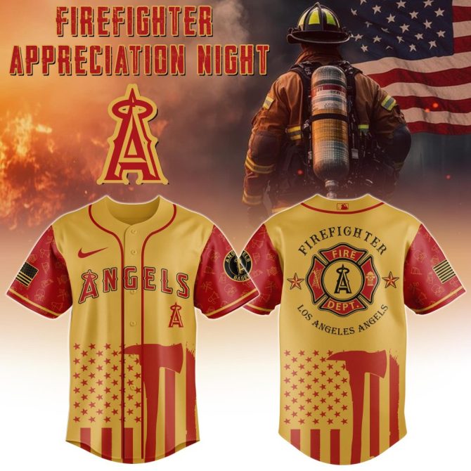 Honor Heroes: Firefighter Appreciation Night Jersey – Limited Edition Angels Gear