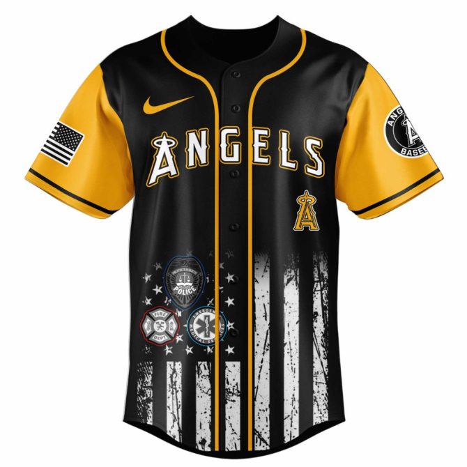 Honor Heroes: First Responder Night Jersey - Limited Edition Los Angeles Angels Tribute - Image 2