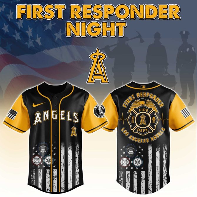 Honor Heroes: First Responder Night Jersey - Limited Edition Los Angeles Angels Tribute