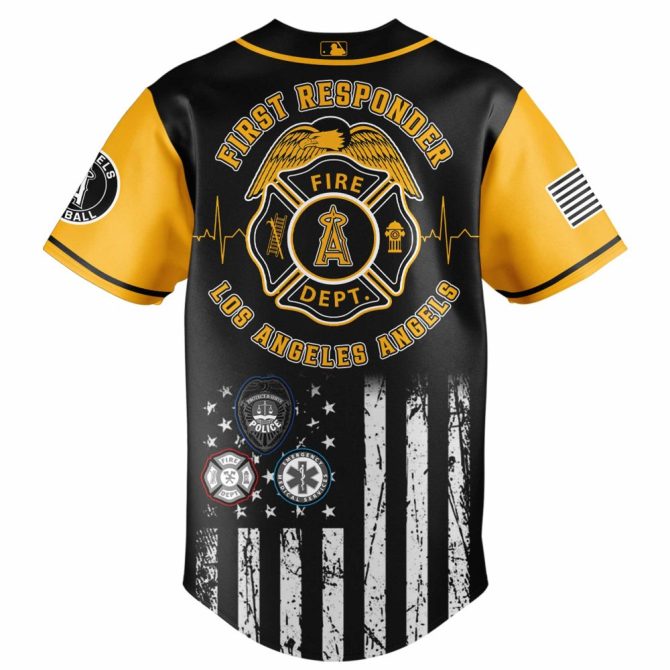 Honor Heroes: First Responder Night Jersey - Limited Edition Los Angeles Angels Tribute - Image 3
