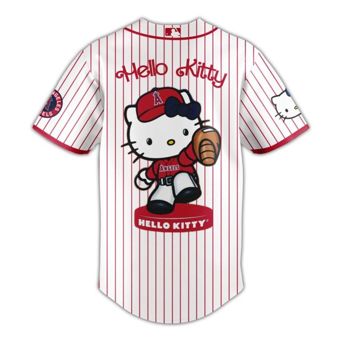Hello Kitty X Angels Baseball Jersey & Cap Set - Cute & Sporty Fan Gear - Image 3