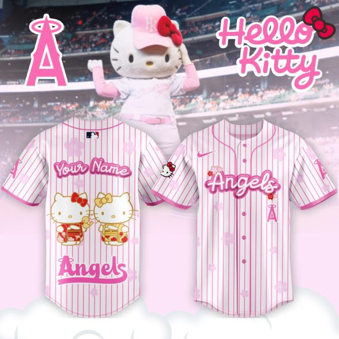 Custom Hello Kitty Angels Jersey - Personalize Your Game Day Look!