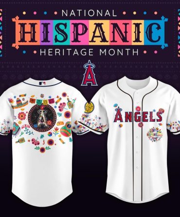 Celebrate National Hispanic Heritage Month With Exclusive Angels Jersey – Vibrant Design, Perfect Fit!