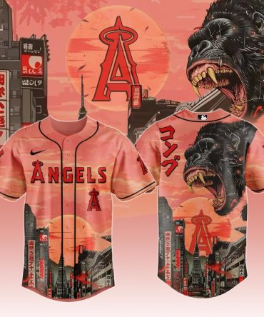 Limited Edition Angels Baseball Jersey - Bold Urban Design, Perfect Gift For Fans!