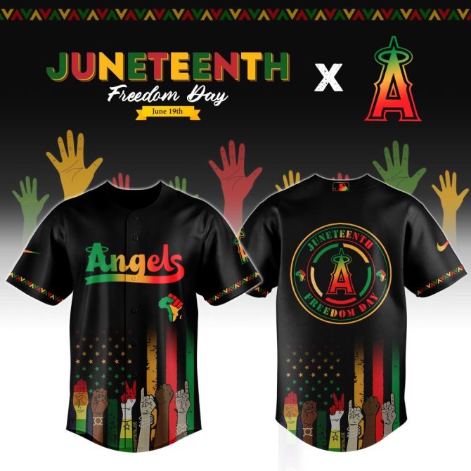 Celebrate Juneteenth In Style With Angels Freedom Day Jersey - Limited Edition!