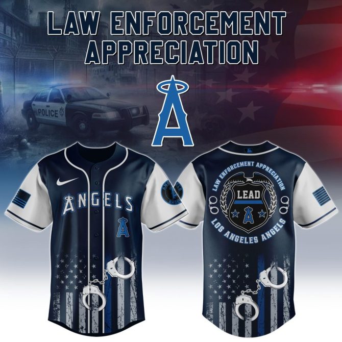 Honor Law Enforcement: Premium Los Angeles Angels Baseball Jersey – Limited Edition