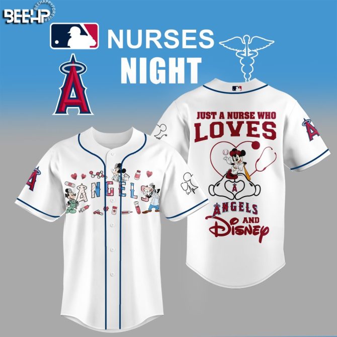 Exclusive Nurse'S Night Disney & Angels Baseball Jersey - Perfect For Fans & Healthcare Heroes!