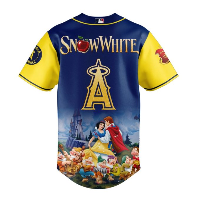 Exclusive Snow White X Mlb Angels Jersey - New Collection For Fans! - Image 3