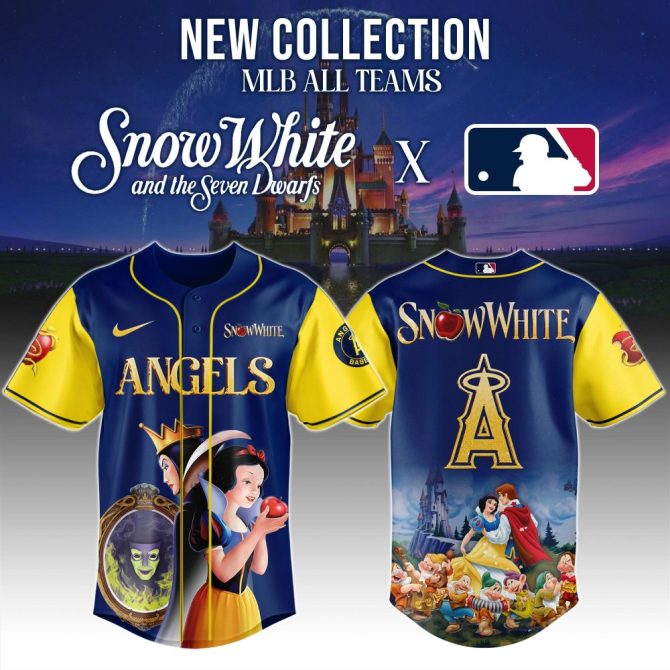 Exclusive Snow White X Mlb Angels Jersey - New Collection For Fans!