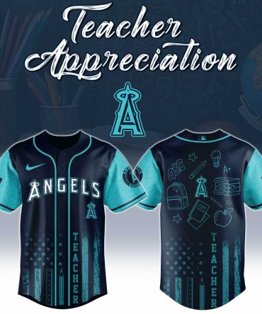 Celebrate Teachers: Limited Edition Angels Baseball Jersey - Perfect Gift!