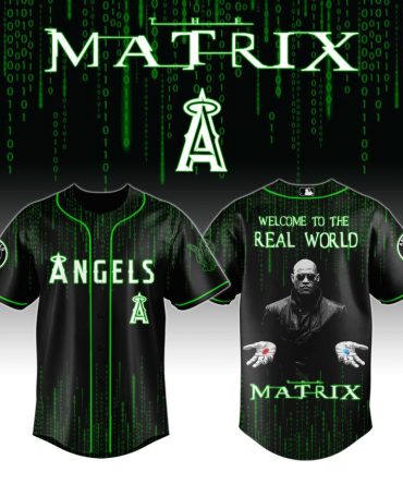 Matrix-Inspired Angels Jersey - Unique Cyber Design, Perfect For Fans!