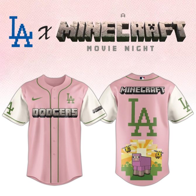 Exclusive La X Minecraft Pink Jersey – Limited Edition Movie Night Apparel!