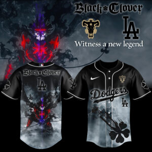 Limited Edition Black Clover La Dodgers Jersey - Unique Design & Premium Quality