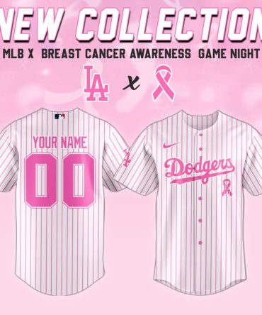Custom Mlb Breast Cancer Awareness Jersey - New La Collection, Support & Style