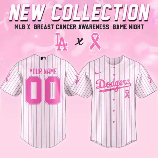 Custom Mlb Breast Cancer Awareness Jersey - New La Collection, Support & Style