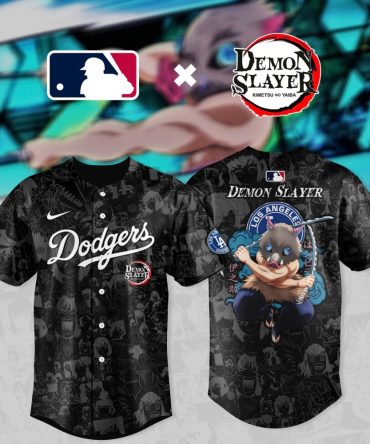 Dodgers X Demon Slayer Limited Edition Anime Baseball Jersey - Unisex Fan Gear