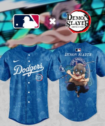 Demon Slayer X Dodgers Limited Edition Jersey - Anime Baseball Fan Gear
