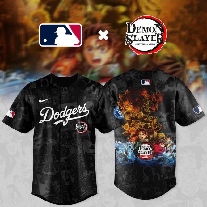 Dodgers X Demon Slayer Limited Edition Jersey - Official Mlb Anime Mashup Gear