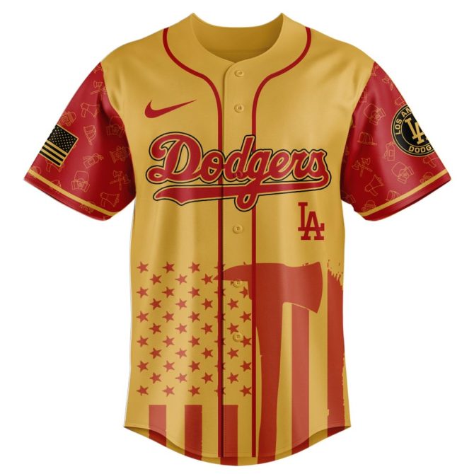 La Dodgers Firefighter Appreciation Jersey - Honor Heroes With Style - Image 2