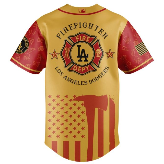 La Dodgers Firefighter Appreciation Jersey - Honor Heroes With Style - Image 3