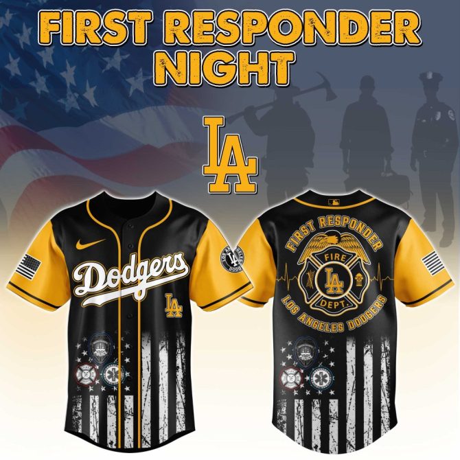 Dodgers First Responder Night Jersey - Honor Heroes With Style - Limited Edition