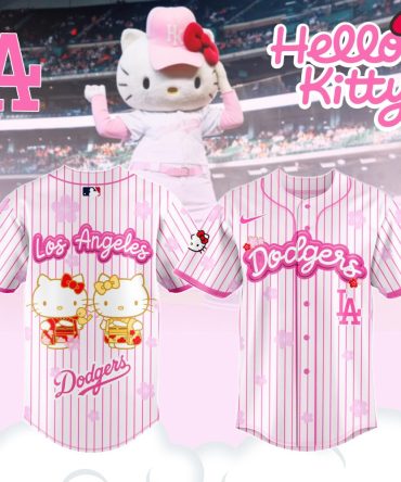 Limited Edition Hello Kitty X Dodgers Pink Jersey - Cute & Sporty Fan Gear