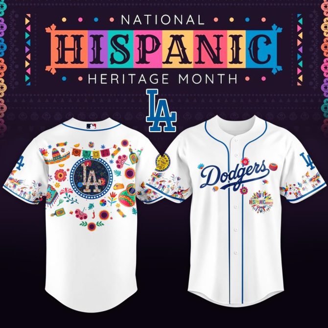 Celebrate Hispanic Heritage: Limited Edition Dodgers Jersey – Vibrant & Unique Design!