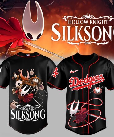 Hollow Knight Silksong X Dodgers Baseball Jersey - Limited Edition Game Fan Apparel