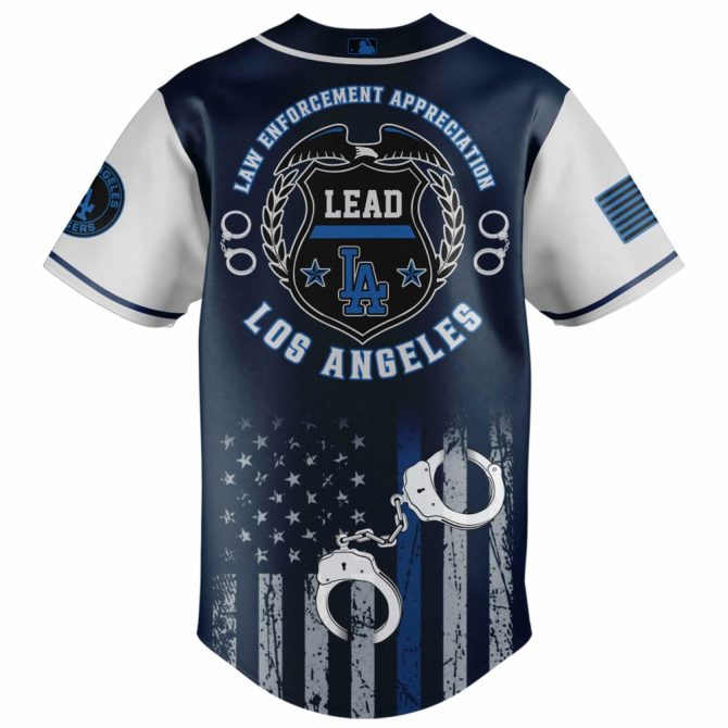 Honor Law Enforcement: La Dodgers Themed Jersey – Perfect Gift For Fans & Officers - Image 3
