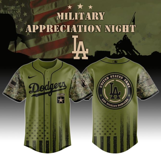 Limited Edition Dodgers Military Appreciation Jersey - Honor Veterans With Style
