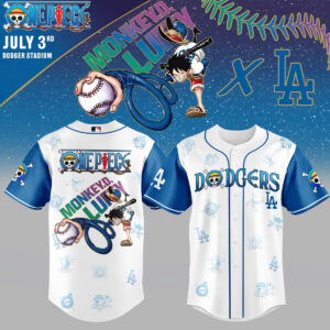 Exclusive One Piece X La Baseball Jersey – Limited Edition Fan Gear!
