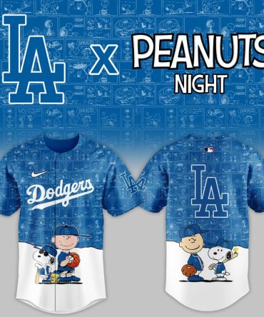 Limited Edition Peanuts X La Dodgers Baseball Jersey – Celebrate In Style!