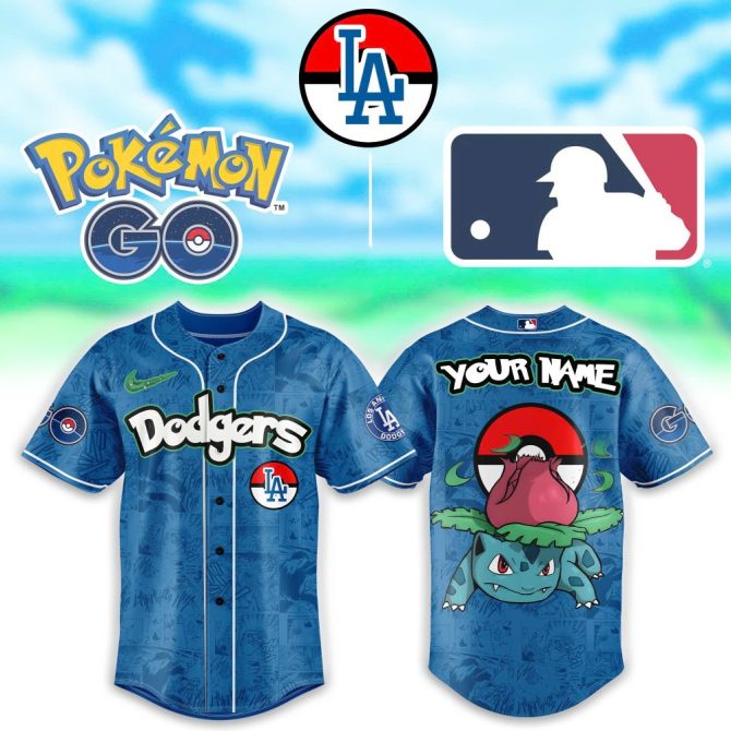 Custom Pokémon Go X La Baseball Jersey - Personalized Fan Gear