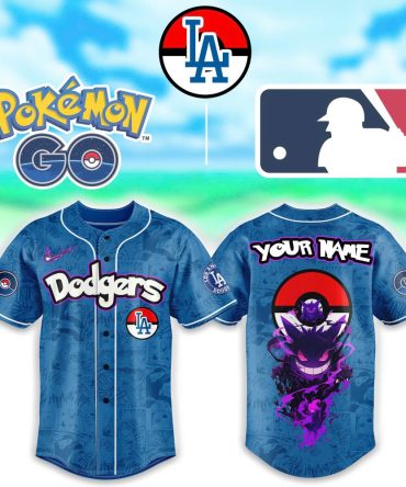 Custom Pokémon Go X Dodgers Baseball Jersey - Personalized Fan Apparel