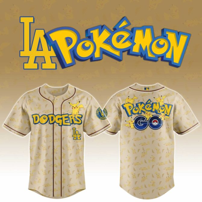 Exclusive La Dodgers Pokémon Jersey - Limited Edition Pikachu Design For Fans