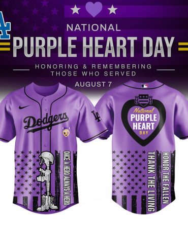 Honor Heroes With La Purple Heart Day Jersey - Limited Edition Tribute Apparel