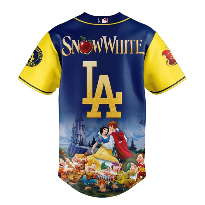 Exclusive Snow White X Dodgers Jersey – Limited Mlb Collection For Fans! - Image 3