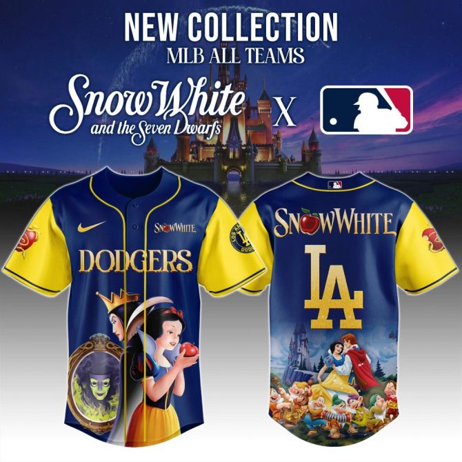 Exclusive Snow White X Dodgers Jersey – Limited Mlb Collection For Fans!