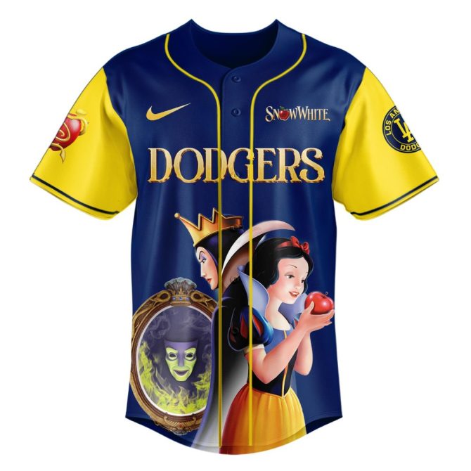 Exclusive Snow White X Dodgers Jersey – Limited Mlb Collection For Fans! - Image 2