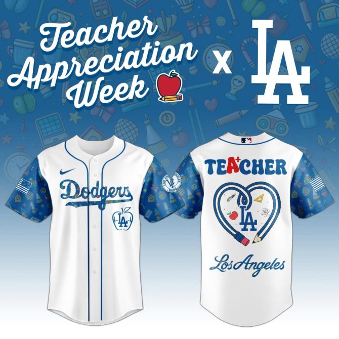 Celebrate Teacher Appreciation Week With Dodgers Custom Jersey - Unique La Design