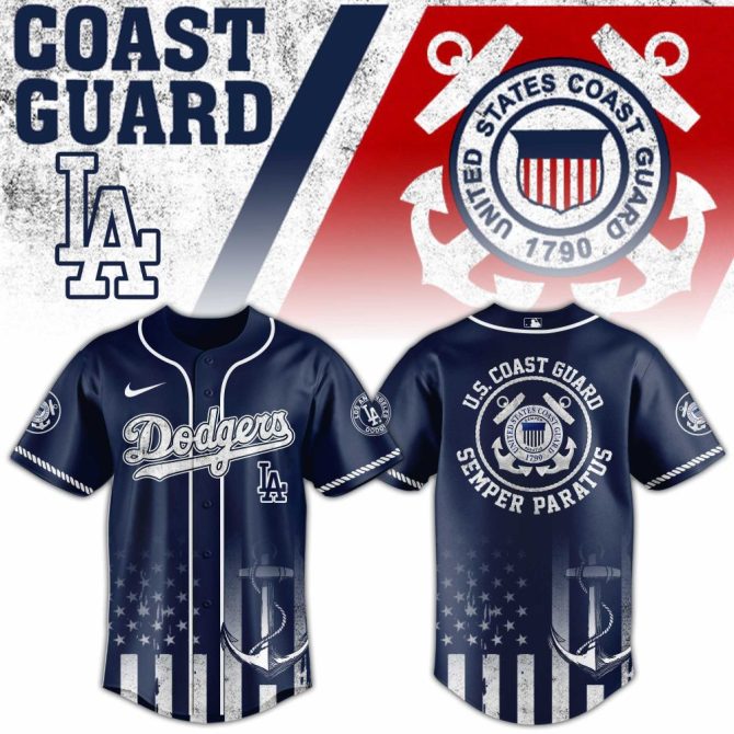 Exclusive Dodgers Coast Guard Honor Jersey – Show Your Pride With Style!