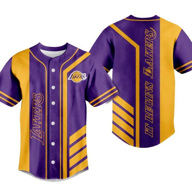 Official Lakers Fan Jersey – Bold Purple & Gold Sportswear For Enthusiasts